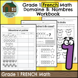 Grade 1 Nombres cahier (Ontario FRENCH Math Workbook)
