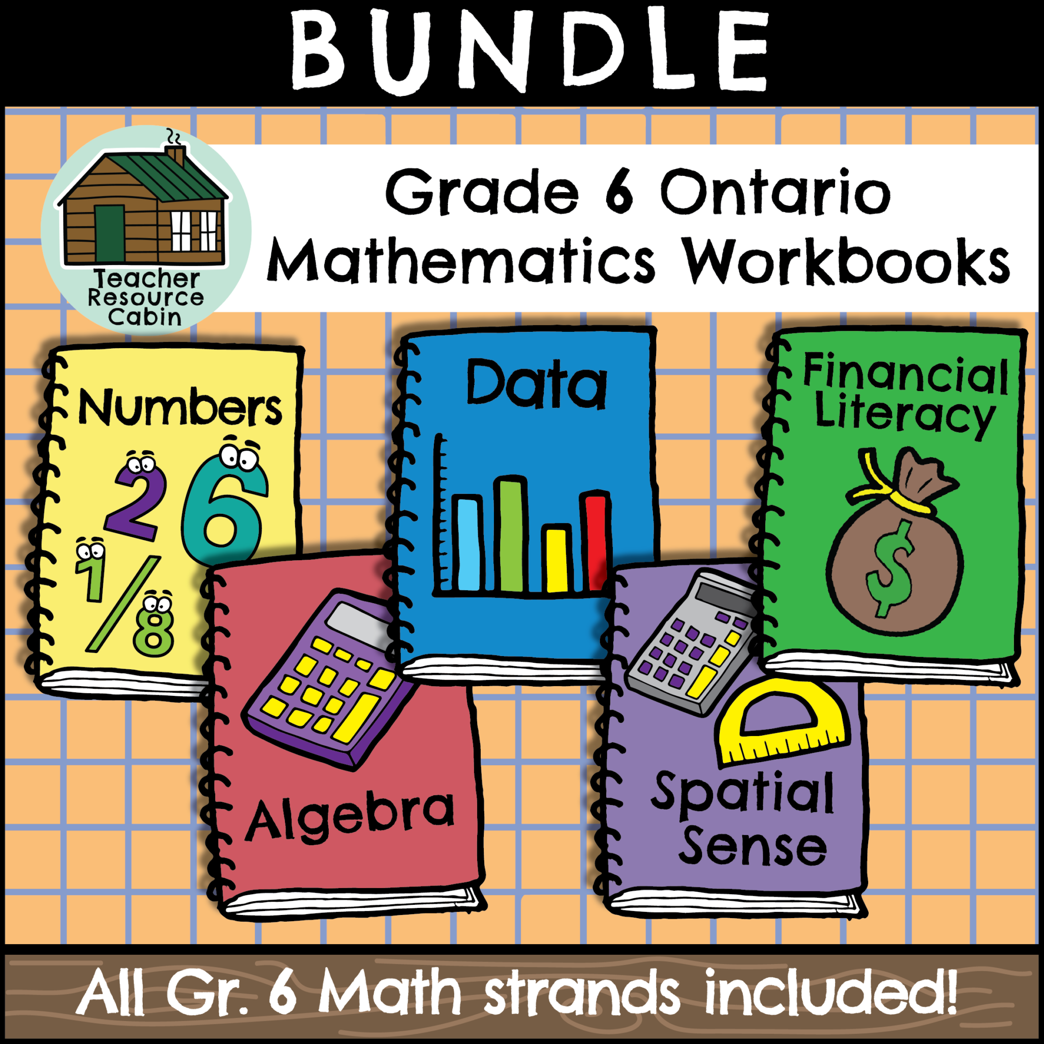 Grade 6 Ontario FRENCH Math Workbook Bundle - Teacher Resource Cabin