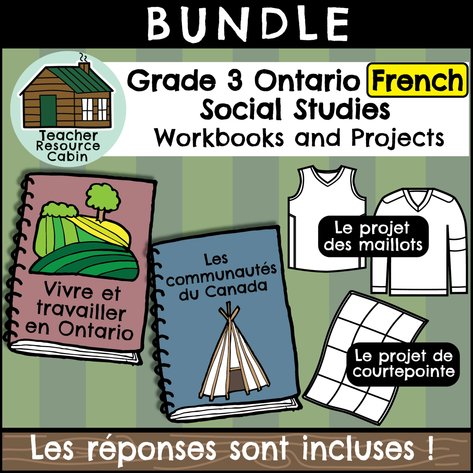 Grade 3 Ontario Social Studies Workbook Bundle - Teacher Resource Cabin
