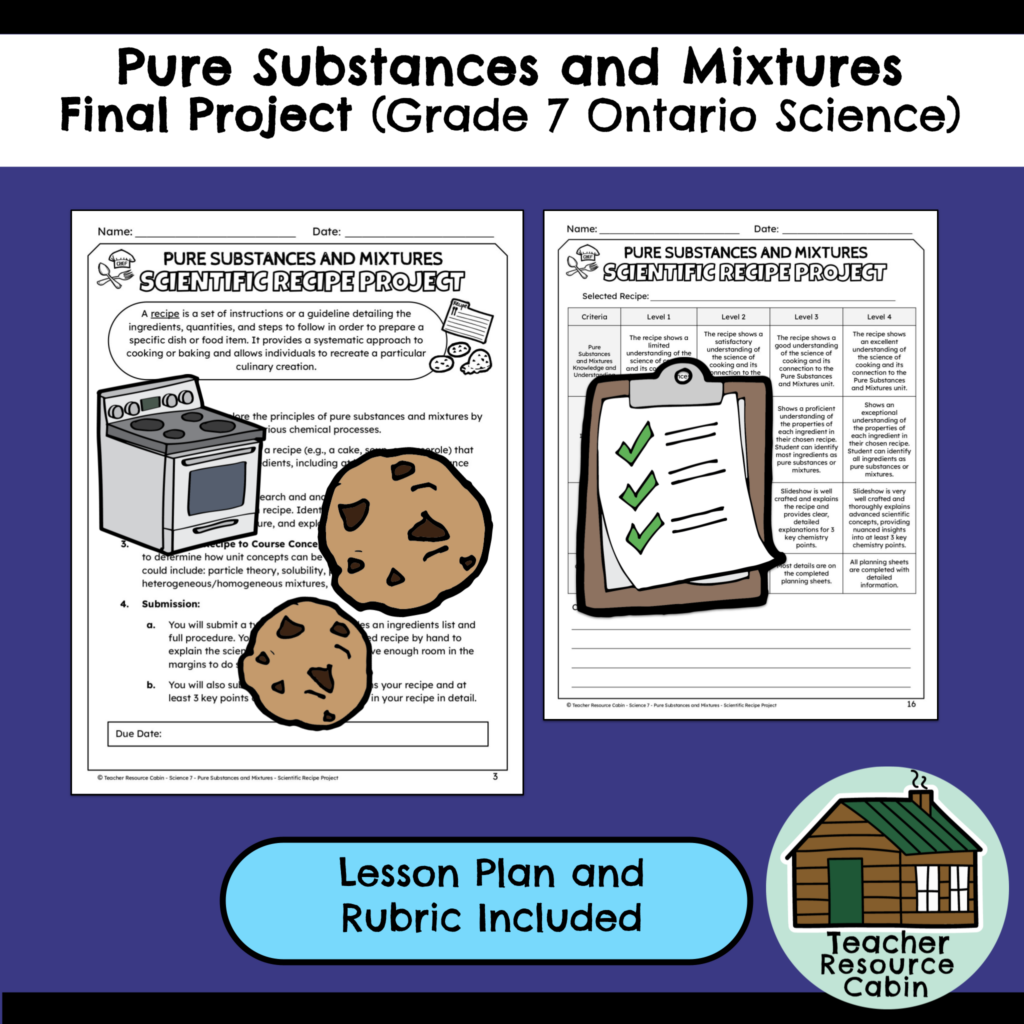 Scientific Recipe Project for Google Slides™ (Grade 7 Science ...
