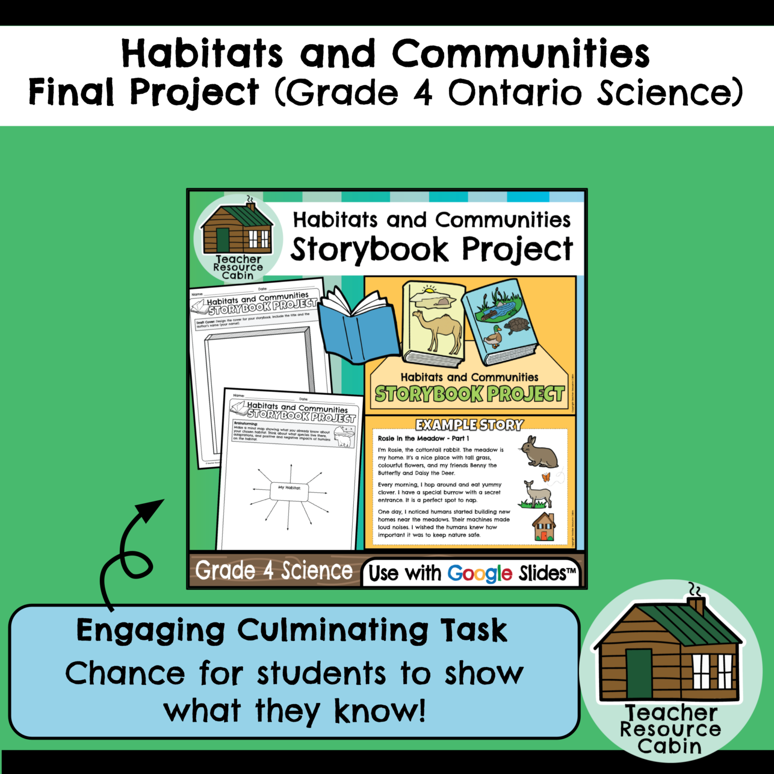 Habitats and Communities Storybook Project for Google Slides™ (Grade 4 ...