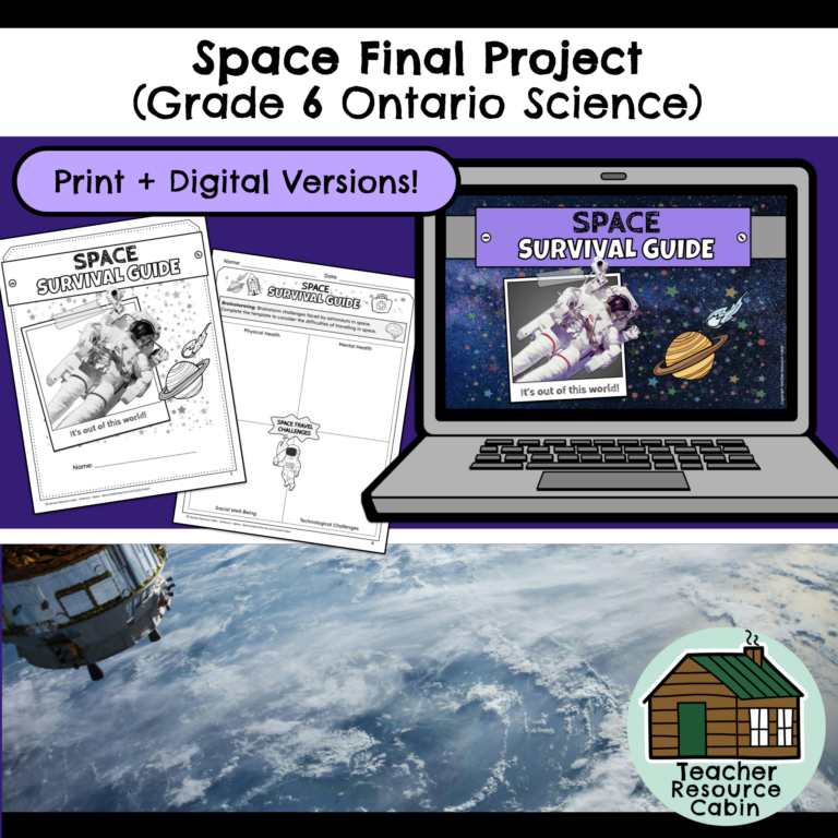 Space Survival Guide Project for Google Slides™ (Grade 6 Science ...