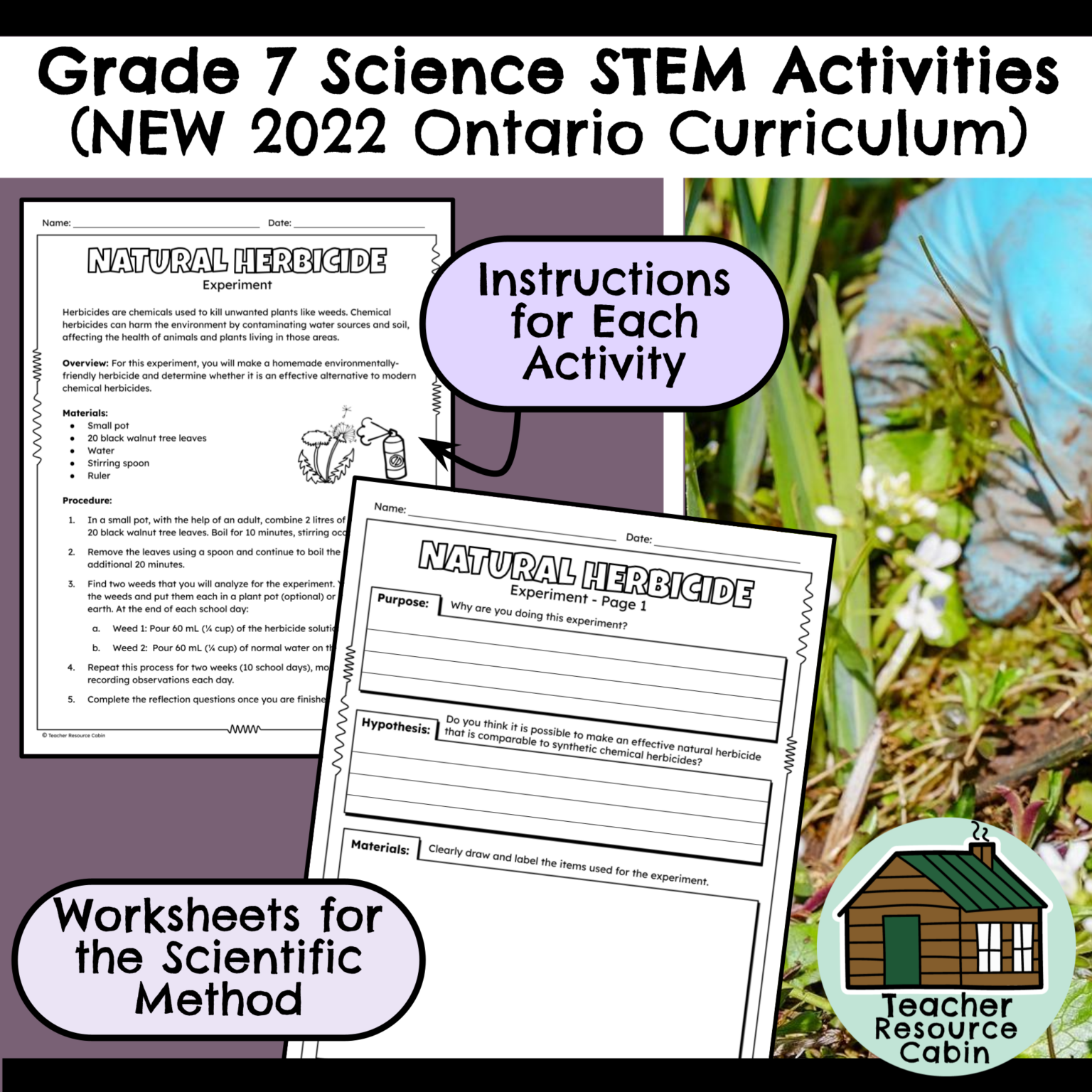 Grade 7 Science STEM Activities Bundle - Teacher Resource Cabin