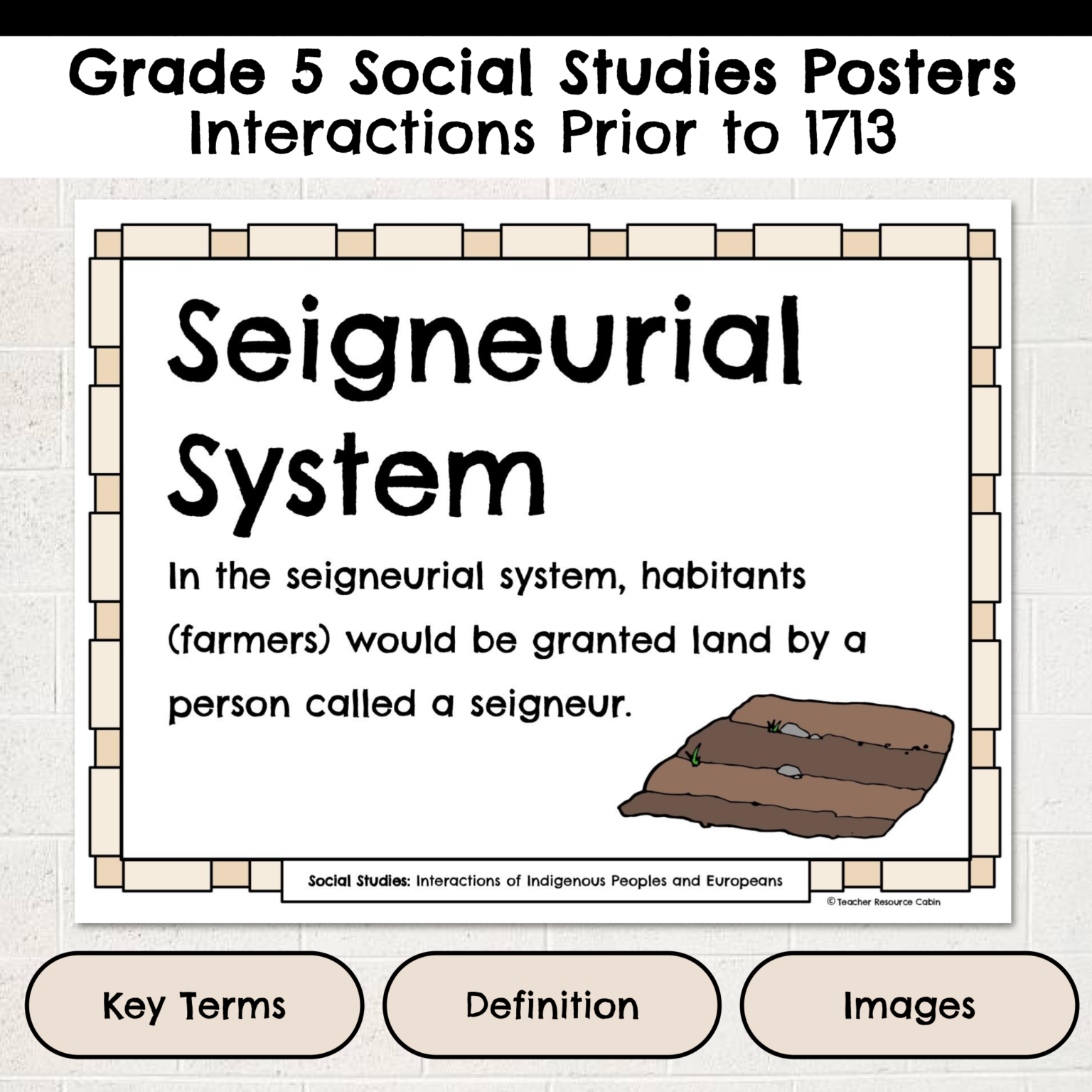 Interactions Prior to 1713 Word Wall and Posters (Grade 5 Social ...