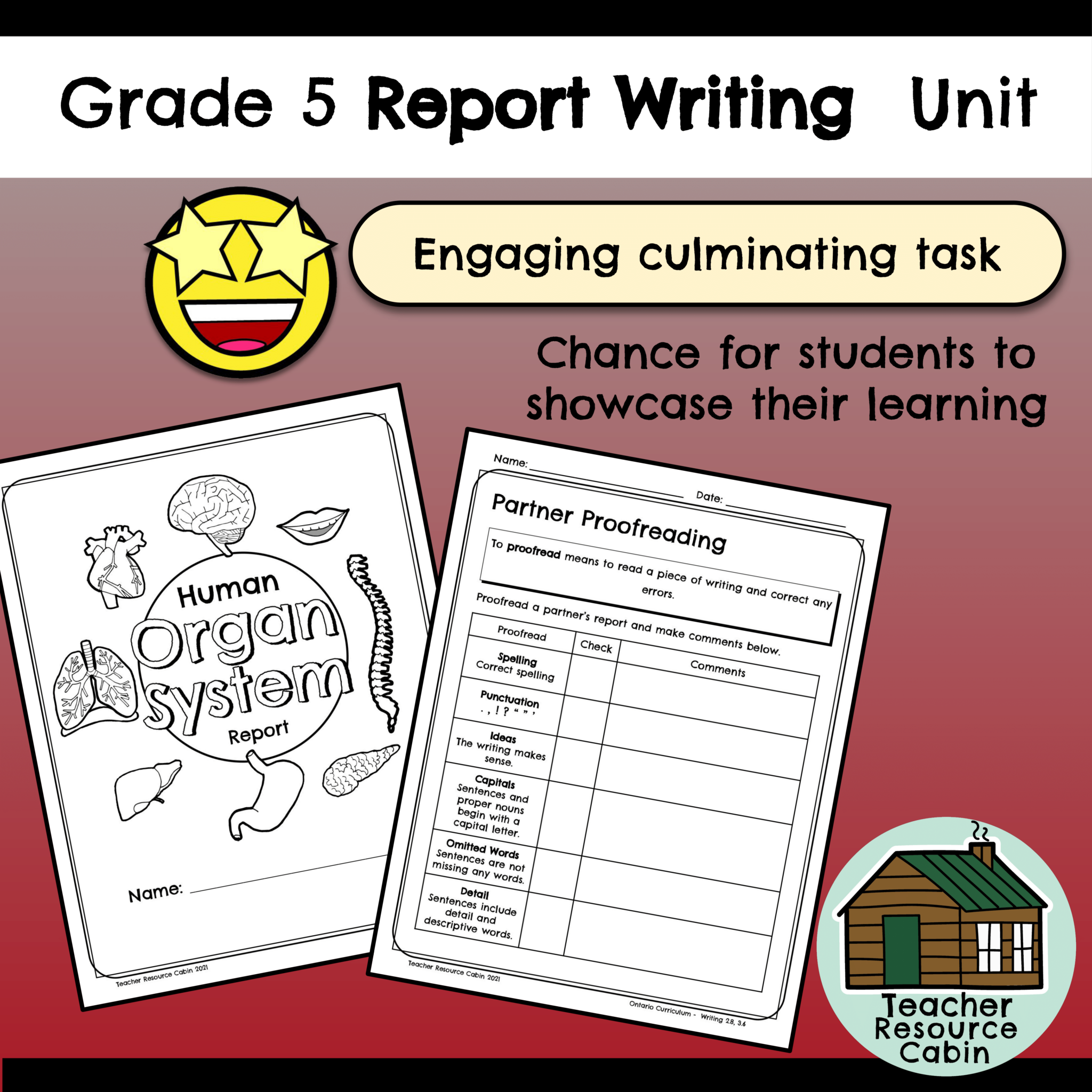 Grade 5 Report Writing Unit (Printable + Google Slides™) - Teacher ...
