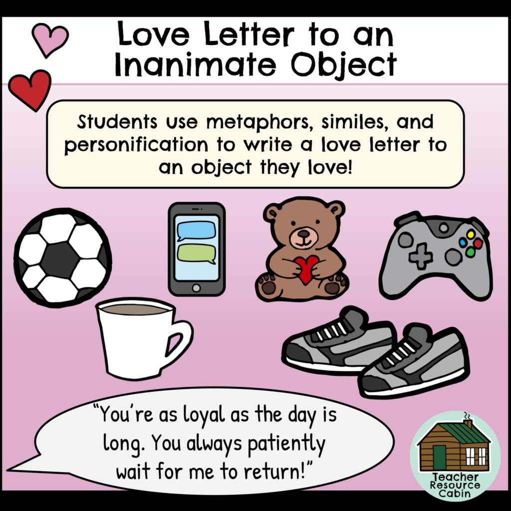 Love Letter to an Inanimate Object - Valentine's Day (Grade 7/8 ...