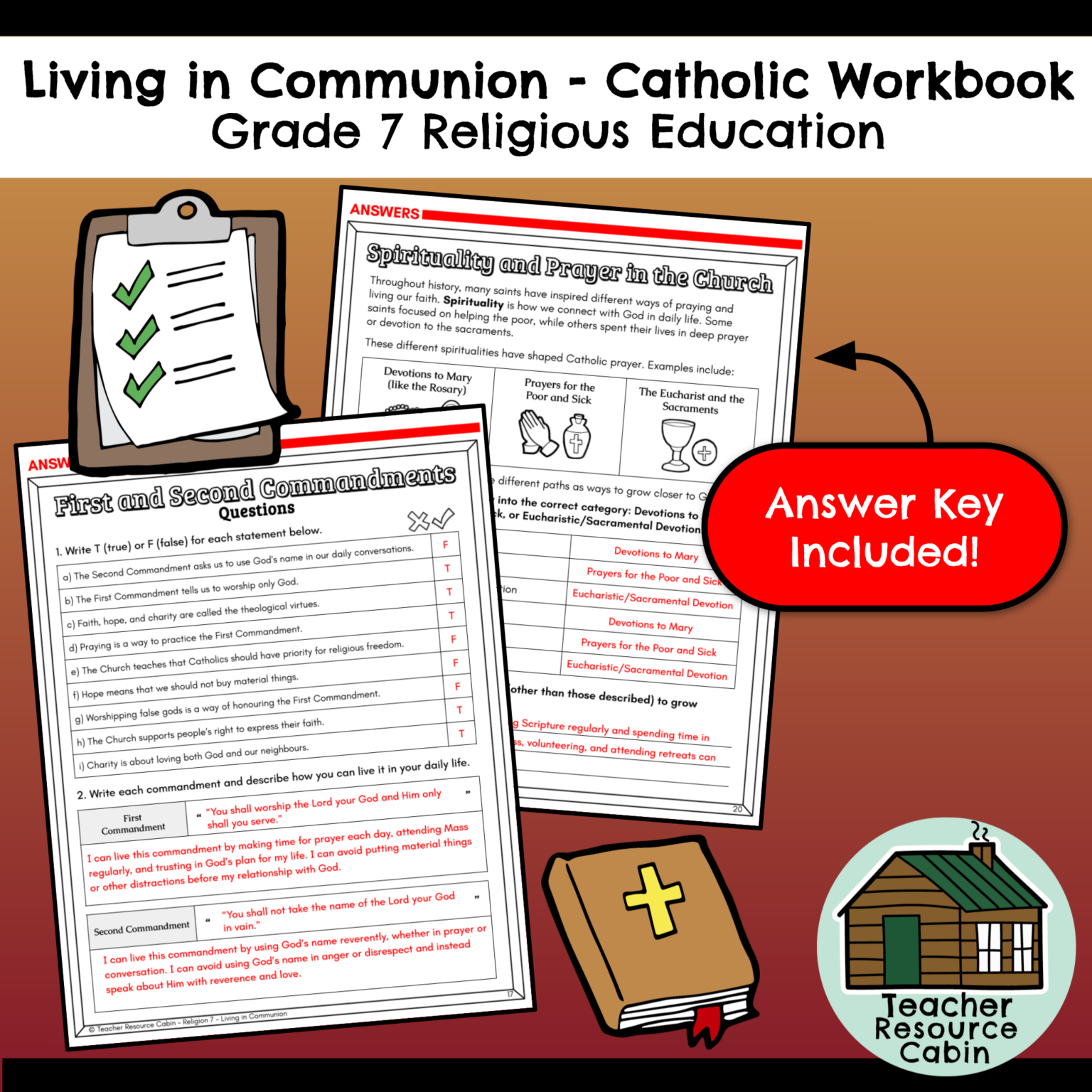 Living in Communion - Catholic Workbook (Grade 7 Religious Education ...