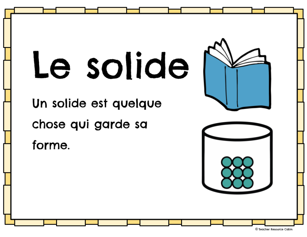 Grade 2 FRENCH SCIENCE Word Wall and Posters - Teacher Resource Cabin