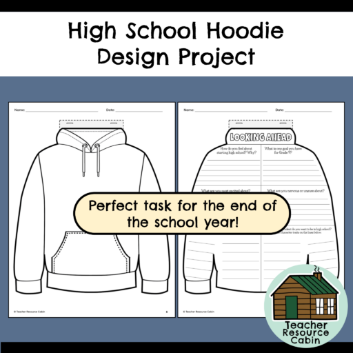 High School Hoodie Design Activity (Grade 8 Art/Media Literacy)
