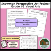Snowman Perspective Art Project - Worm's Eye Perspective (Grade 1-3 Visual Arts)