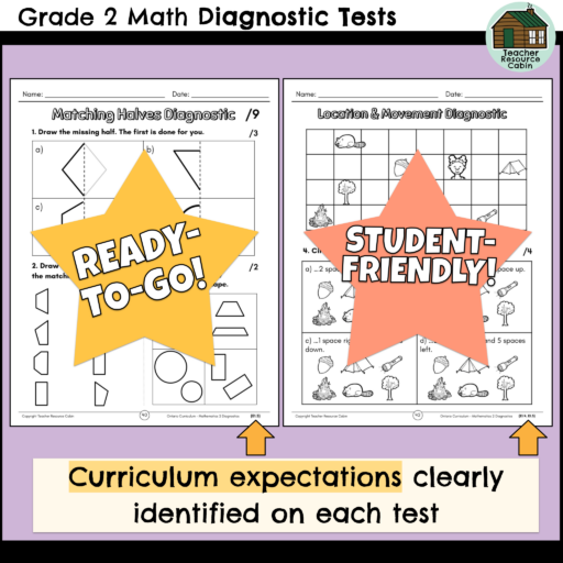 Grade 2 Math Diagnostic Tests