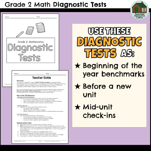 Grade 2 Math Diagnostic Tests