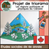 Les régions du Canada - Projet de triorama (Grade 4 FRENCH Social Studies)
