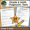 Grade 6 Math Diagnostic Tests