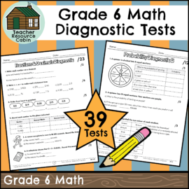 Grade 6 Math Diagnostic Tests