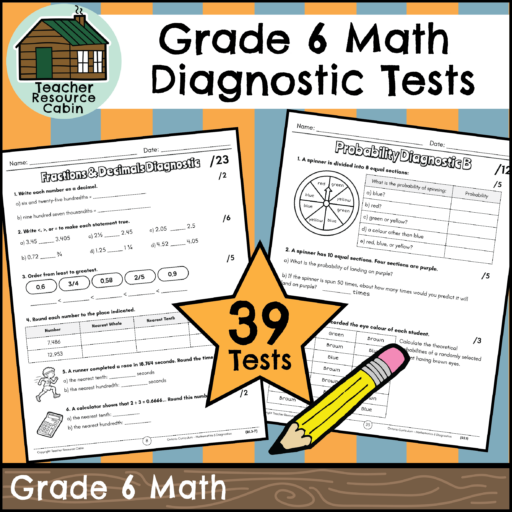 Grade 6 Math Diagnostic Tests