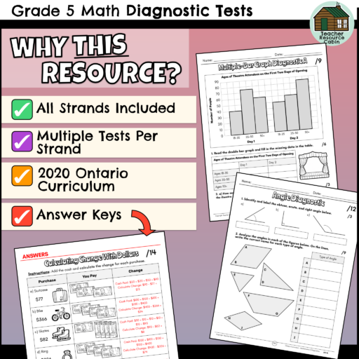 Grade 5 Math Diagnostic Tests