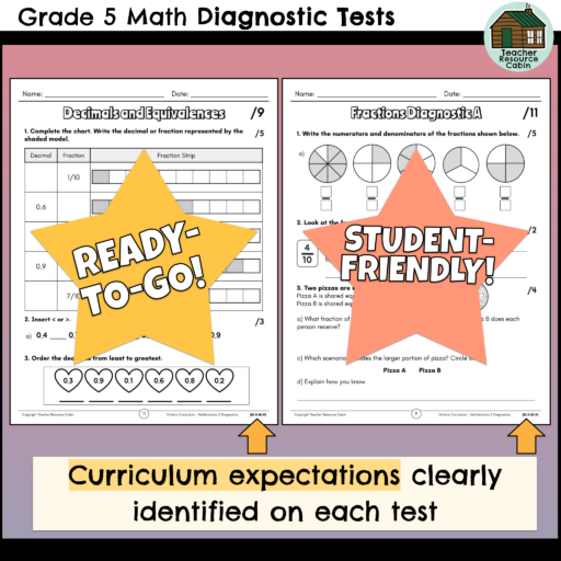 Grade 5 Math Diagnostic Tests