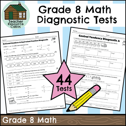 Grade 8 Math Diagnostic Tests